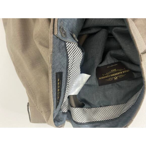 Men J. Hilburn Vitale Barberis Canonico wool cuffed 2-piece 3-button suit, 48R - Picture 11 of 11